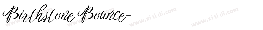 Birthstone Bounce字体转换